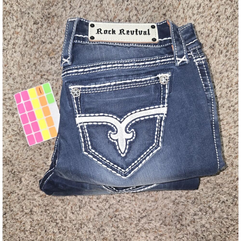 Womens Rock Revival Jeans Size 26 / 25' Inseam Blair Cropped Skinny